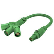 HBLF3MSGN - Hubbell Single Pole, Soft 3-Fer Reverse, Green