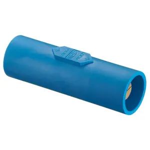 HBLDMBL - Hubbell Singlepole, Double Male Connector, Blue