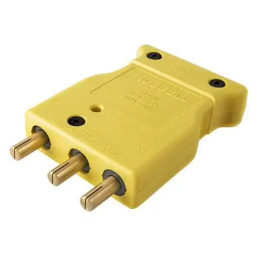 HBL106SPM - Hubbell 100A 250V Stage Pin Inline Male