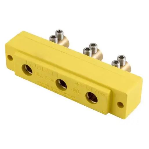 HBL106SPFR - Hubbell 100A 250V Stage Pin Female Receptacle, Double Set Screw