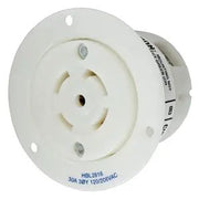 HBL2816 - Hubbell Twist-Lock Flanged Receptacle, 30A 3P120/208V, L21-30R, White