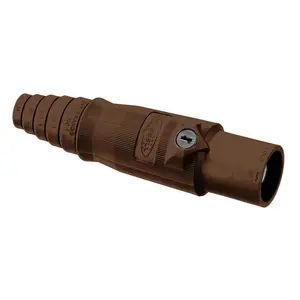 HBL400MBN - Hubbell Single Pole, 400A Male Plug, Brown