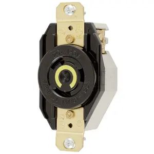 HBL2310 - Hubbell Twist-Lock Receptacle, 20A 125V, L5-20R, Black