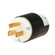 HBL5266CST - Hubbell Plug, 15A 125V, 5-15P, Spring Terminal, Black/White