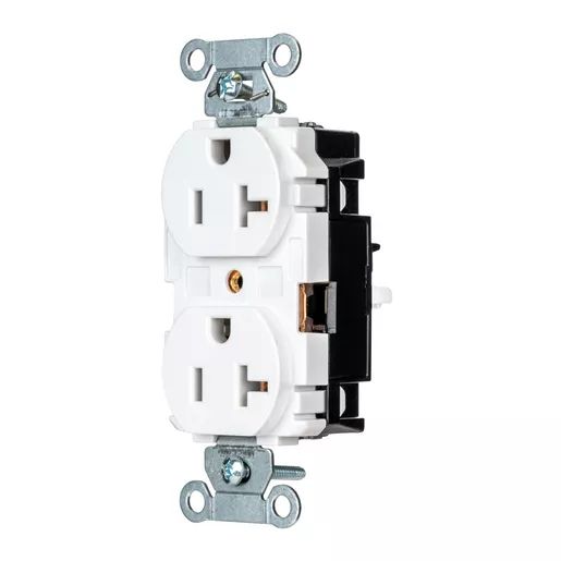 5352STW - Hubbell Edge, Pro Receptacle, Commercial, 20A 125V, White