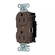 5252ST - Hubbell Edge, Pro Receptacle, Commercial, 15A 125V, Brown
