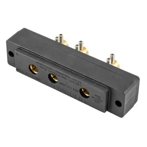 HBL60SPFR - Hubbell 60A Stage Pin Female Receptacle, Double Set Screw