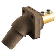 HBLFRABN - Hubbell Single Pole, 300/400A Angle Receptacle, Screw, Brown