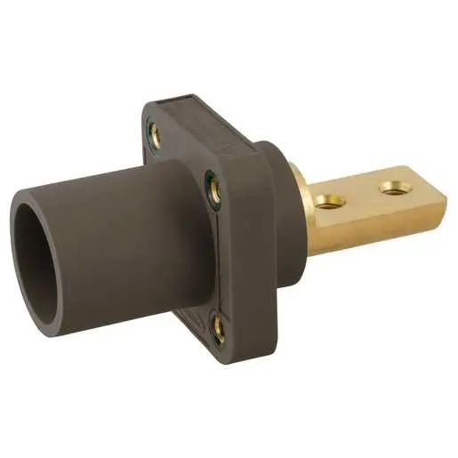 HBLMRB2BN - Hubbell Single Pole, 400A Male Bus 2 Hole, Brown