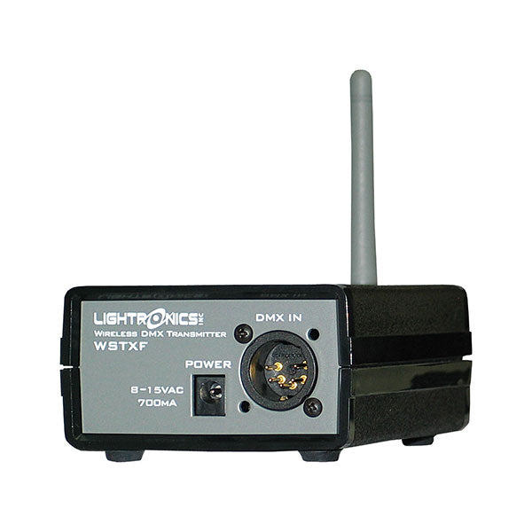 Lightronics WSTXF Free-Standing Wireless DMX Transmitter, 5-Pin, AC Adapter
