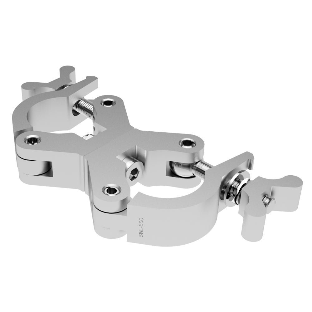 Global Truss X-PRO SWIVEL CLAMP SLIM SS Heavy-Duty Narrow Swivel Clamp, Stainless Steel Hardware