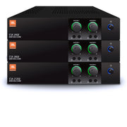 JBL 2 x 120W DriveCore Amplifier, Fanless, 4ohm/8ohm/70V/100V, 1U Half-Rack, Mounting kit