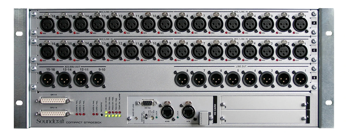 Soundcraft Compact Stage Box - 32/8+8: Cat5 Neutrik
