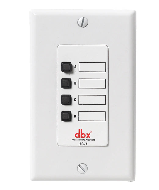 DBXZC7V - DBX ZC-7 ZC 7 Wall Mounted Mic Page Assignment Controller