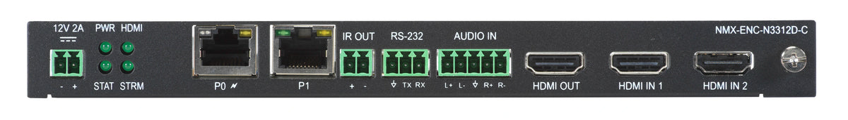 AMX-N33E001C - AMX NMX-ENC-N3312D-C 4K60 H.26x/Dante AV-H & 1080p H.26x Dual-Stream Encoder Card