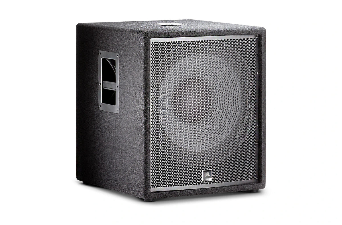 JRX218S - JBL 18" passive compact subwoofer; 1400 Watt peak power handling, 127dB Maximum SPL, 4 ohms
