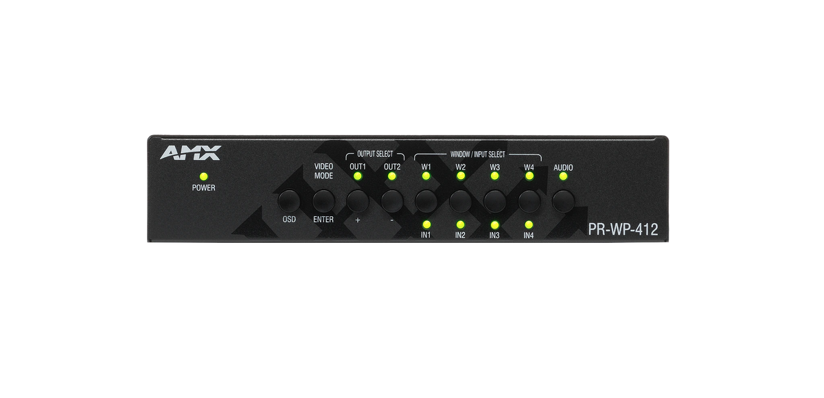 AMX-PR-WP-412 - AMX PR-WP-412 Precis 4x1:2 4K60 Windowing Processor