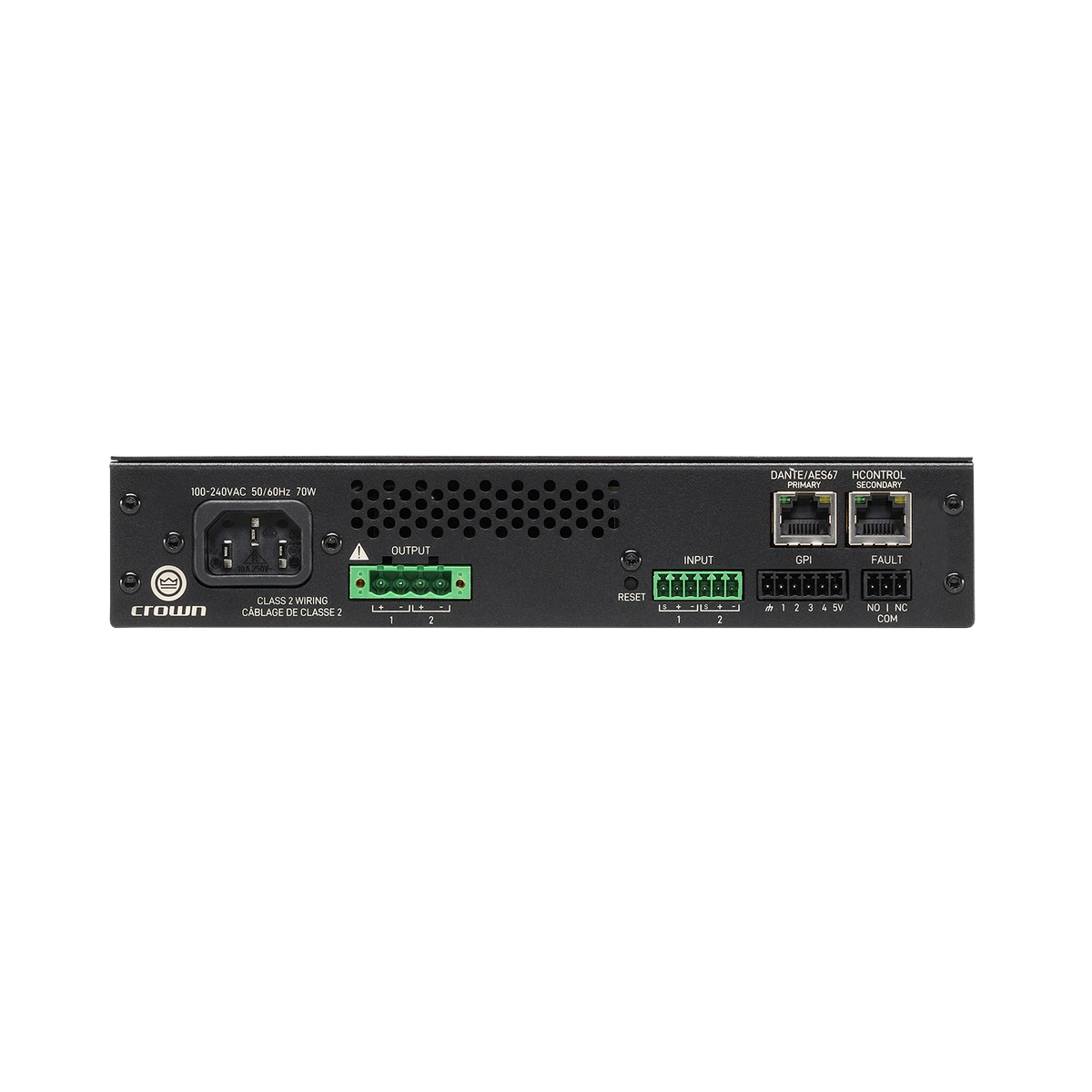 CRN-CTD-2125-US - Crown CT 2X125W Dante Amp US Ver