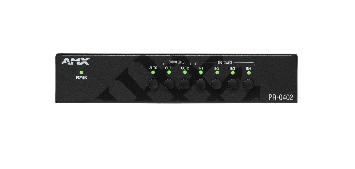 AMX-PR-0402 - AMX PR-0402 Precis 4x2 4K60 HDMI Switcher