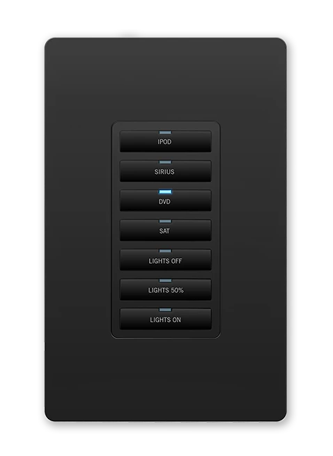 AMX MET-7E-BL Metreau Keypad 7-button BLACK
