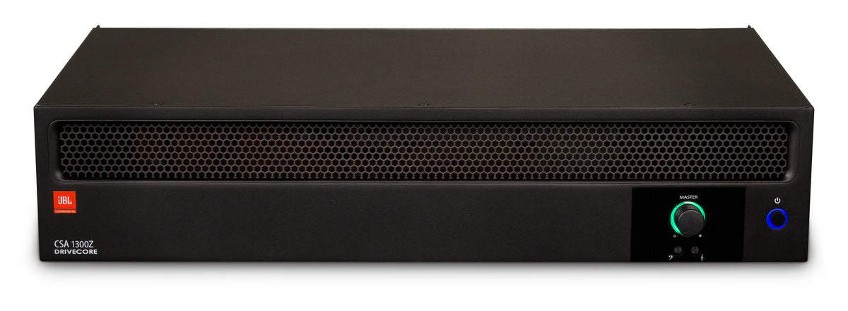 JBL 1 x 300W DriveCore Amplifier, Fanless, 4ohm/8ohm/70V/100V , 2U Full-Rack, Mounting kit