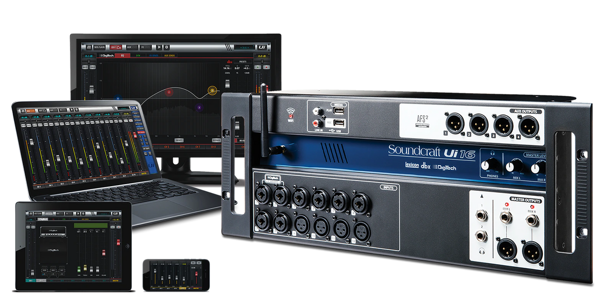 SCR-5056219-01 - Soundcraft 5056219 UI-16 Digital Mixer US