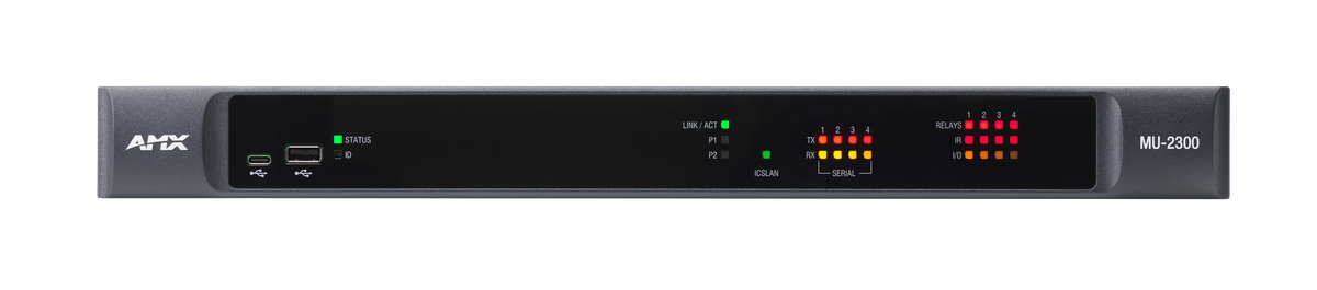 AMX-CCC023 - AMX MU-2300 MUSE Controller with 4 Serial, 4 IR, 4 IO, 4 Relay and ICSLan port