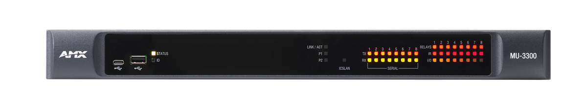 AMX-CCC033 - AMX MU-3300 MUSE Controller with 8 Serial, 8 IR, 8 IO, 8 Relay and ICSLan port